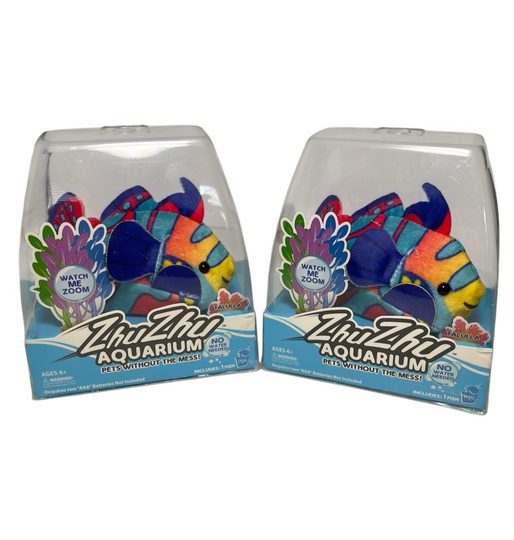Zhu Zhu Aquarium Colorful Pet Mandarin Fish Toy- Talulla New & Sealed Lot of 2